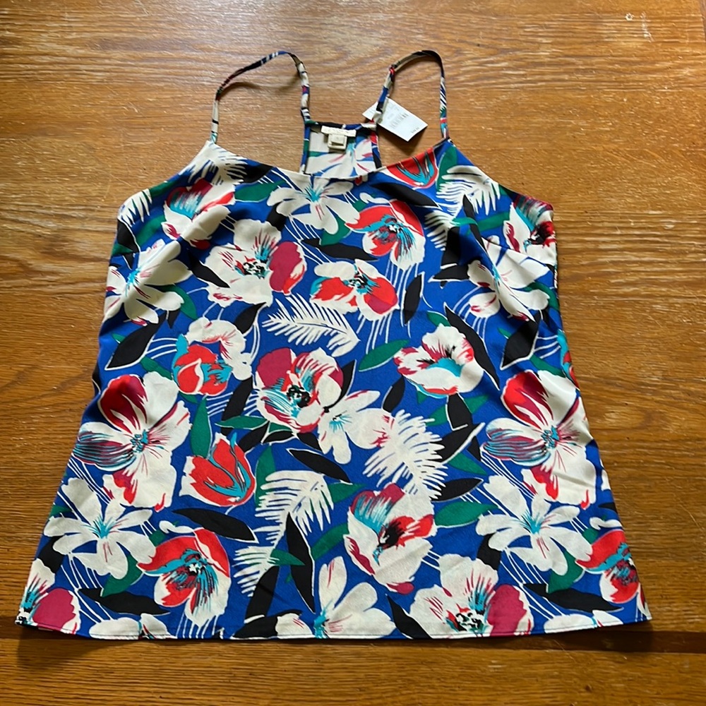 J Crew floral tank